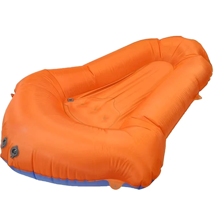 Heavy Duty Plastic Lined Nylon Inflatable Pack Raft Durable Vinyl Fabric Blow up Dinghy Packraft Ultra-light Pack Boat