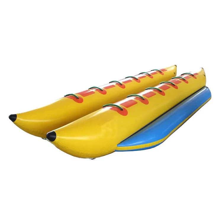 Tube gonflable banane 12 places 2 rangées en PVC, prix d'usine pour location