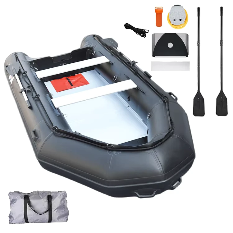 เรือประมง Hider Air Boat Inflatable Fishing Air Floor Cabin Rib Boat Bateau Gonflable Avec Moteur Gommone Con Fishing Dinghy