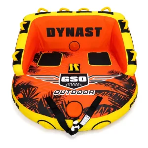 High Back Inflatable Towable Water Tube Dual Connect Hooks Quick Valve Boat Pulled Adult Use Adult Size Summer PVC