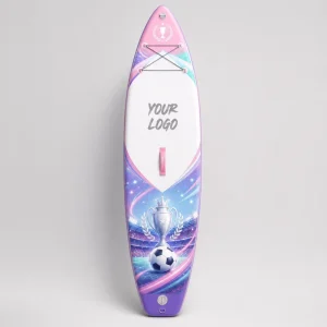 High Buoyancy Inflatable Stand Paddle Board (ISUP) Wide All Around Large Volume for Ocean Waters Use Double Layer PVC 3 Fin