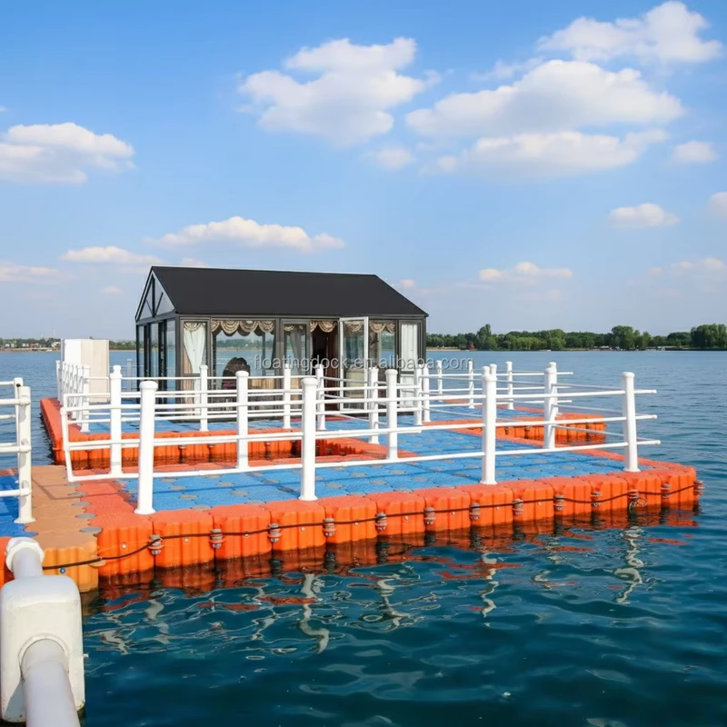 Flotador de pontón de alta flotabilidad, flotador de hormigón, pontón inflable para parque acuático