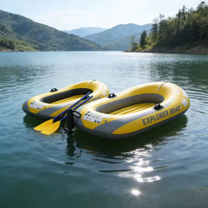 Kayak Gonfiabile a Pedali ad Alte Prestazioni per 3 Persone per Sport Acquatici