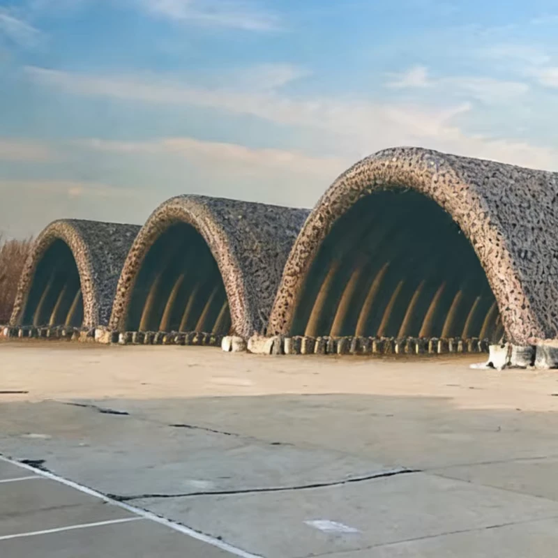 Hochleistungsfähige wasserdichte PVC-Plane Aufblasbare Kuppelstrukturen Flugzeughangars Lagertzelte Wetterbeständig Einfache Montage