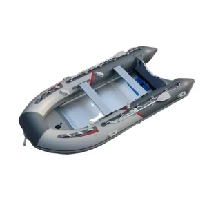 Hochwertiges 3,6 m Dinghy Sport Yacht Schnellboot PVC Aufblasbares Motorboot Aluminium-Boden Motor für Familienausflüge im Freien