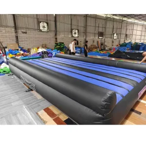 High Quality 3m/10m/12m 50cm Thick PVC Double Wall Fabric Gymnastics Air Track Inflatable Blower Mat