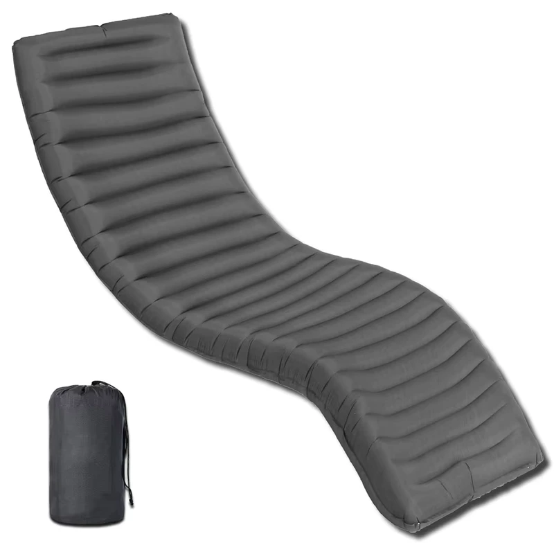 Kasur Tidur Inflatable Berkualitas Tinggi 40D Nylon TPU untuk Camping, Backpacking, Ringan, Kompak, Tahan Air, Gaya Kasur