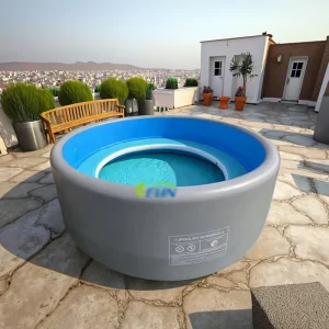 Kolam Spa Inflatable PVC Anak-anak Berkualitas Tinggi, Portable, Ukuran Kustom, Bersertifikat EN14960, Termasuk Pompa dan Perbaikan Patch