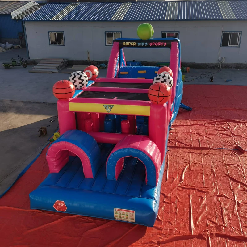 High Quality Classic the Sports Theme Inflatable Obstacle Course Inflatable Pvc Bounce House for Outdoor Events for Kids