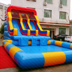 Combo gonflable de qualité commerciale (toboggan aquatique et château gonflable) pour enfants, écoles et événements