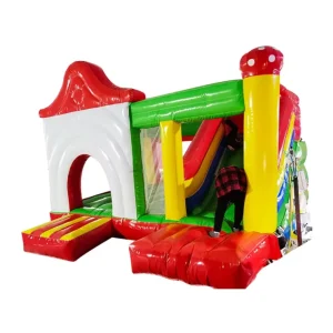 High Quality Custom Colorful PVC Inflatable Castles Trampolines 3m*3m*3m 10 Person Capacity for Children’s Birthday