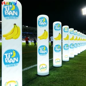 High Quality Custom Inflatable Advertising Column Colorful LED Pillar Commercial Promotion Brand Activity for Sale Attractive