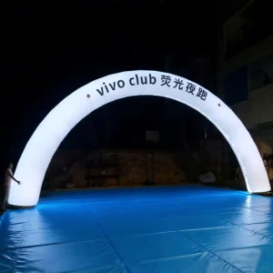 High Quality Custom LED Lighting Inflatable Arch for Outdoor Events Effective Logo Printed Finish Line Advertising Inflatables