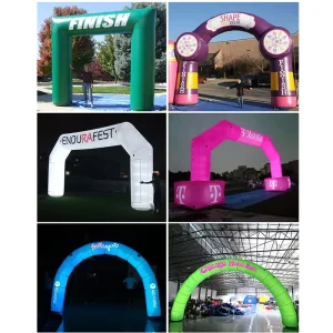 High Quality Custom Oxford Material Inflatable Arch for Outdoor Events Digital logo Printing Finish Advertising Inflatable