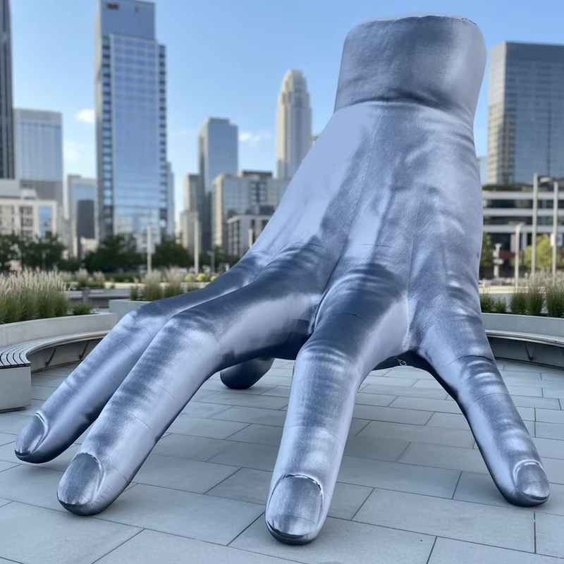 High Quality Customized Realistic Giant Inflatable Hand Model Nylon Waterproof for Outdoor Event Decorations