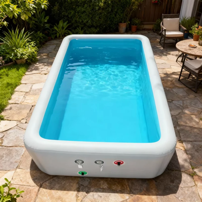 High Quality Drop Stitch Pool Outdoor Swimming Pool with Filter System and High Pressure Pump