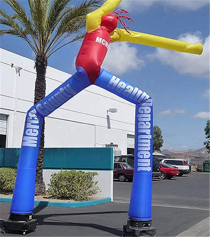 高品質インフレータブル広告デスクトップウィンドスカイダンサー ダンシングウェーブエアチューブマンバルーン