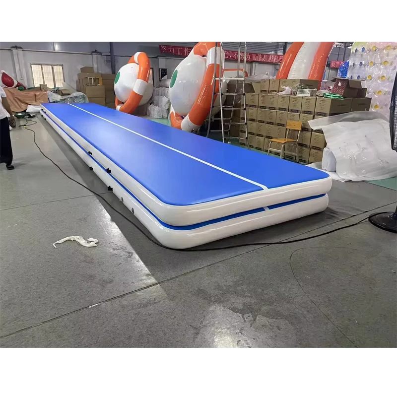 Track Udara Inflatable Berkualitas Tinggi Double Wall Fabric Nylon 20cm 10cm Lebar 2m Ukuran Kustom Logo Termasuk Pompa Udara Semua