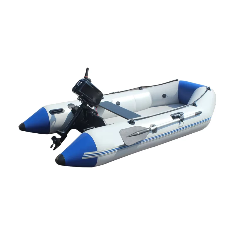 เรือเป่าลมคุณภาพสูง พื้นอลูมิเนียม เรือพาย PVC เรือช่วยชีวิตสำหรับตกปลา
