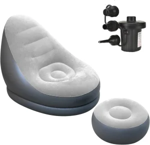 Sofa Bơm Hơi Chất Lượng Cao Kèm Bơm Không Khí Cho Sofa Bơm Hơi Trong Nhà Ngoài Trời