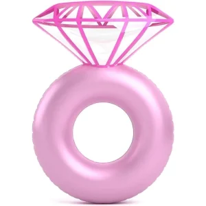High Quality Inflatable Diamond Ring Pool Float PVC Summer Swimming Ring Party Float Lounger