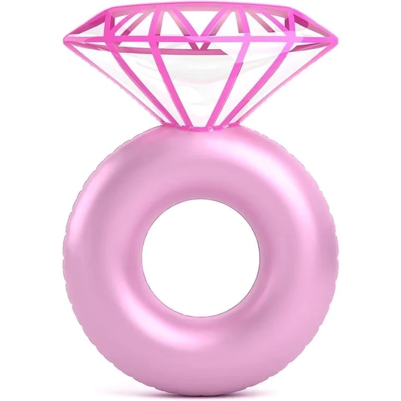 Hochwertiger aufblasbarer Diamantring-Pool-Float, PVC-Sommer-Schwimmring, Party-Float-Lounger