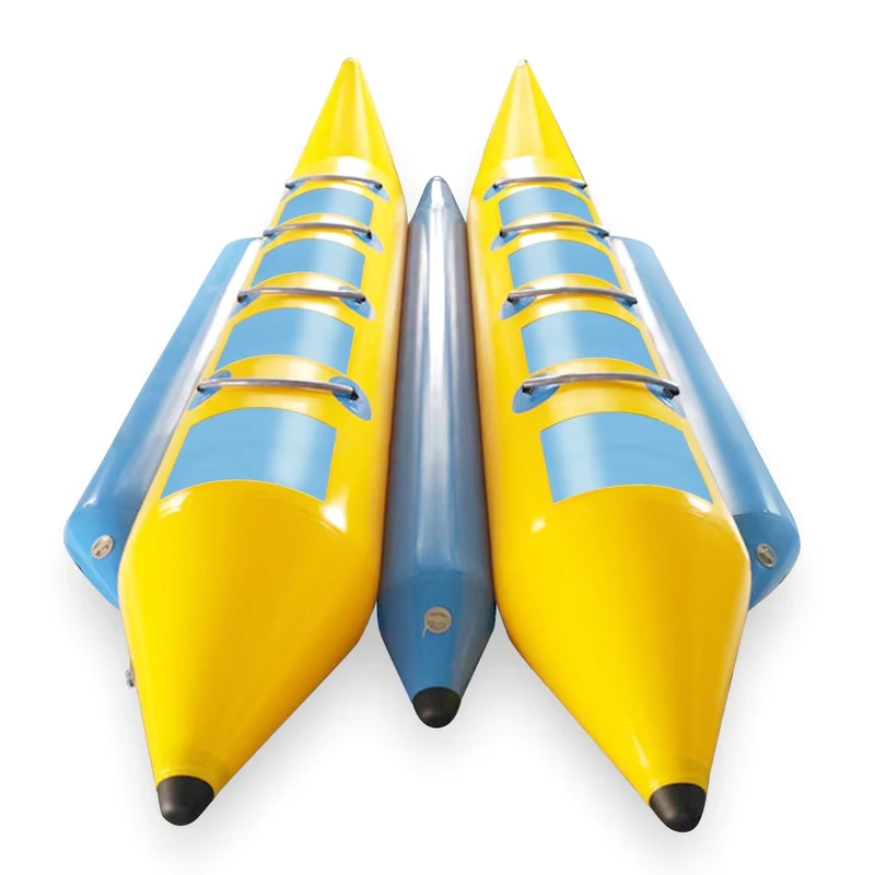 Hoogwaardige Inflatable Disco Boot Sleepbare Slijtvast Bananenboot 10 Persoon Bananenboot Inflatable Water Spellen