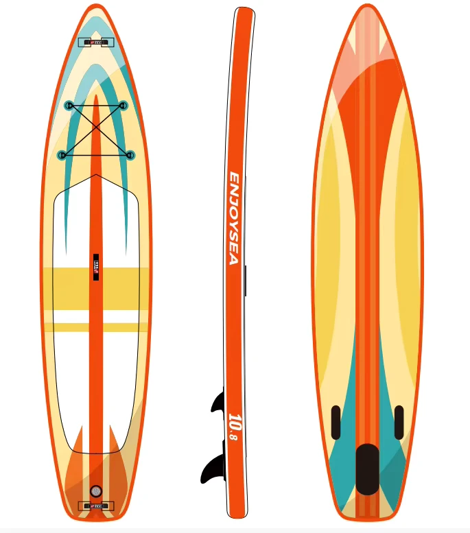 Hoogwaardige opblaasbare SUP-board voor stand-up, klaar voor verzending voor oceaanwateren