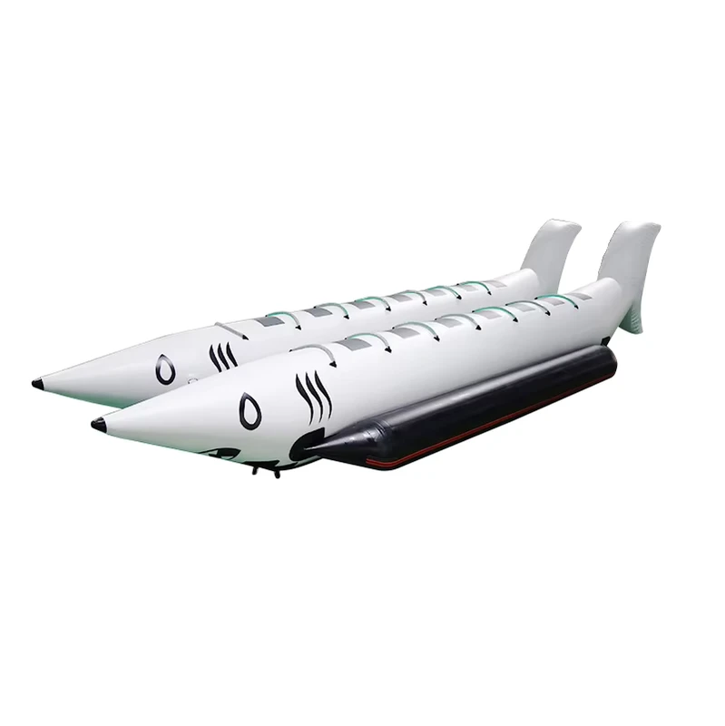 Bateau banana gonflable en forme de requin de haute qualité fabriqué en Chine