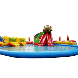 Parque acuático inflable de alta calidad para adultos en lago o playa