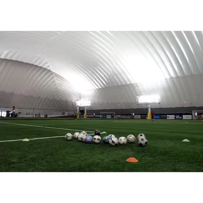 Stadion Sementara Sepak Bola & Kriket Inflatable Berkualitas Tinggi dengan Dome Udara untuk Penggunaan Taman