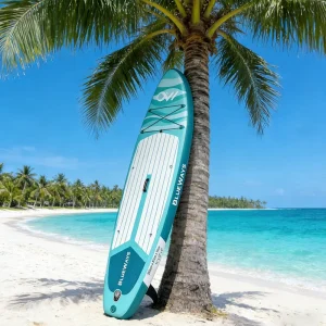 High Quality New All Around SUP Inflatable Paddle Board With Pump Fins Durable PVC EVA Construction 1 Year Warranty Ocean Waters