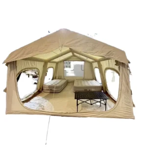Hochwertige Outdoor-Familien aufblasbare Zelte, Fabrikpreis, maßgeschneiderte Größe für Camping, langlebener Oxford-Stoff