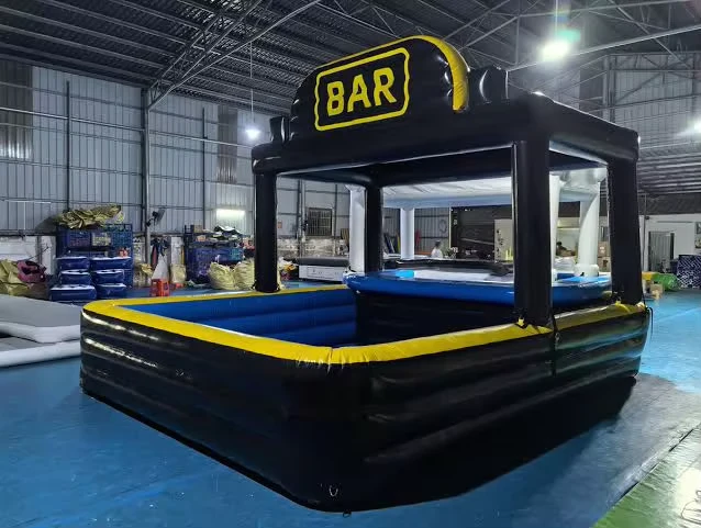 Bar da Piscina Gonfiabile di Alta Qualità in PVC, Pub Gonfiabile per Feste in Giardino