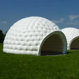 Hoge Kwaliteit Buiten LED Verlichting Lucht Iglo Opblaasbare Koepel met Aangepast Ontwerp Sneeuwtent