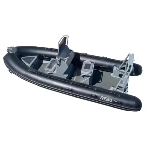 High Quality PA 17ft RIB520 Aluminum Hull Hypalon PVC Rigid Inflatable Boat