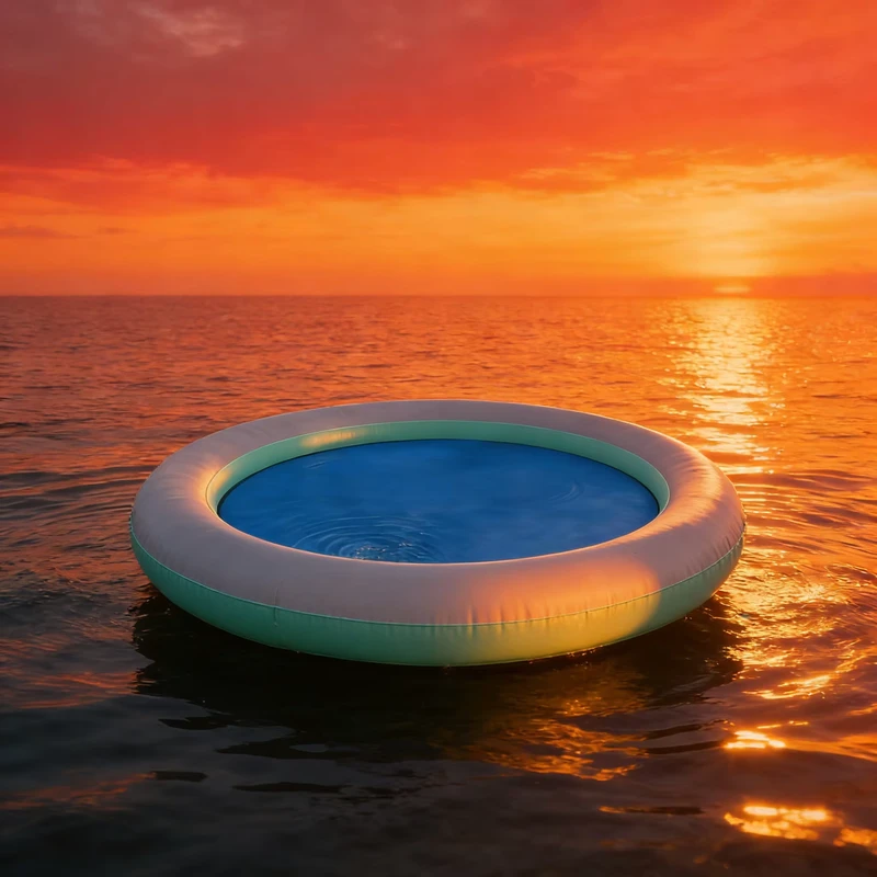 Amaca Gonfiabile in PVC di Alta Qualità, Lettino Galleggiante per Piscina, Parco Acquatico, Luna Park