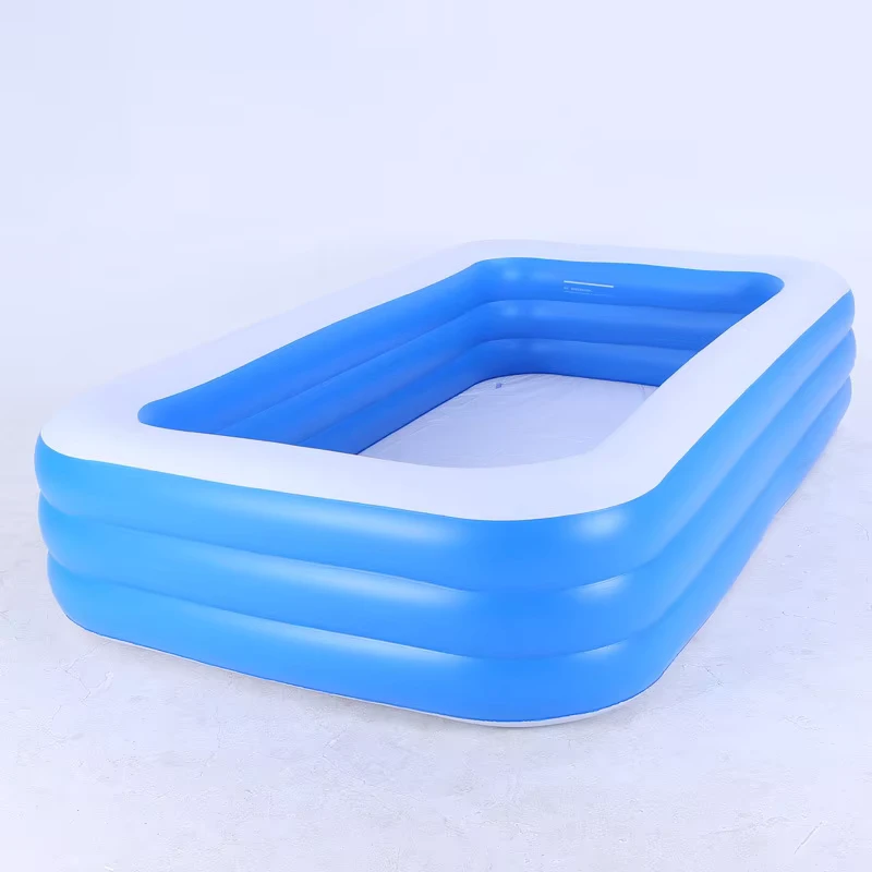High Quality PVC Inflatable Square Swimming Pool for Children Different Sizes (1.2m 3.55m) for 3+ Years