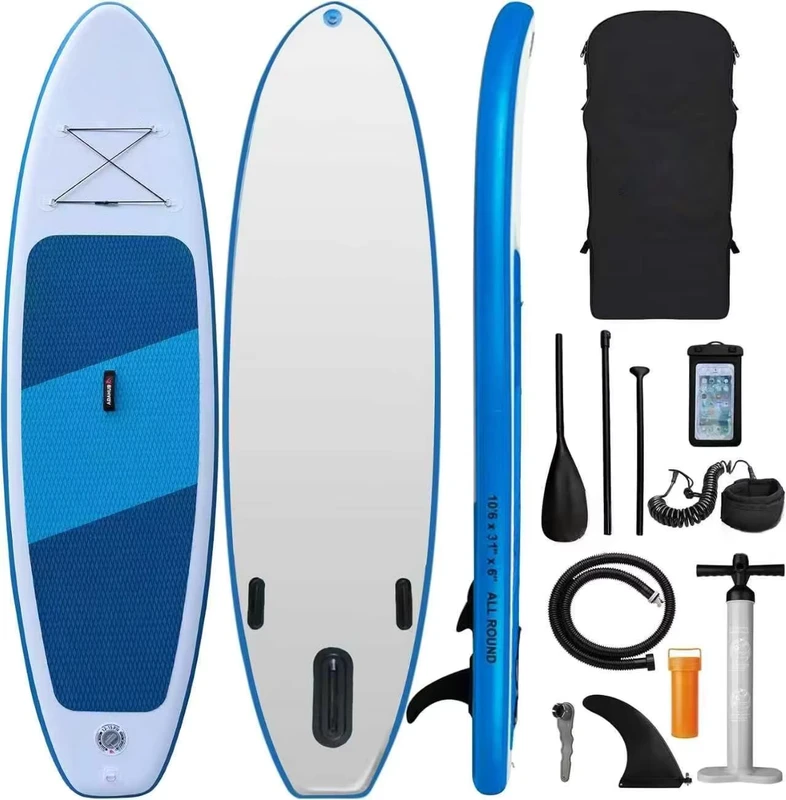 Hoge kwaliteit PVC Stand Up Inflatable Surfboard ISUP Paddle Board met zachte bovenkant van drop stitch materiaal