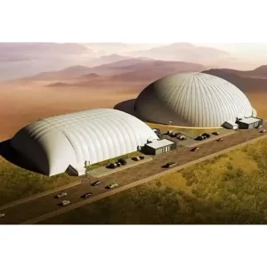High Quality PVDF Building Membrane Inflatable Tent Air Form Architecture Construction Garage Shed Membrane Air Dome Fire Metal