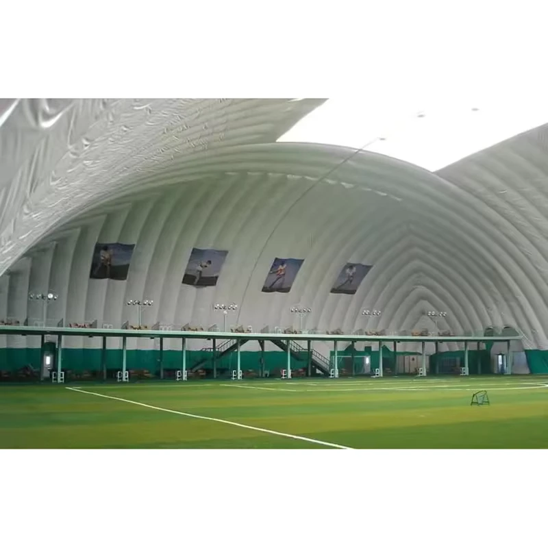 Tenda Dome Udara Profesional Berkualitas Tinggi untuk Shelter Olahraga Sepak Bola Besar untuk Aplikasi Taman