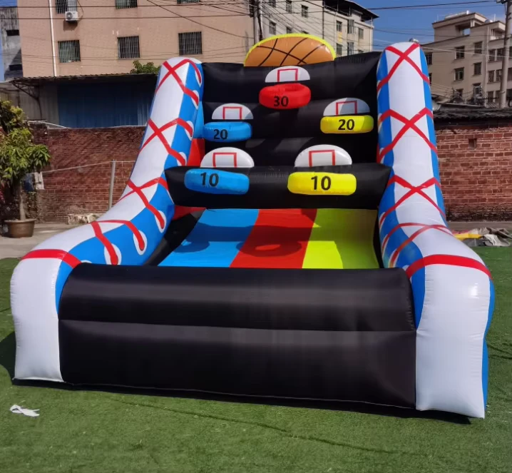 Cancha de baloncesto inflable de alquiler de alta calidad, aro de baloncesto inflable en venta