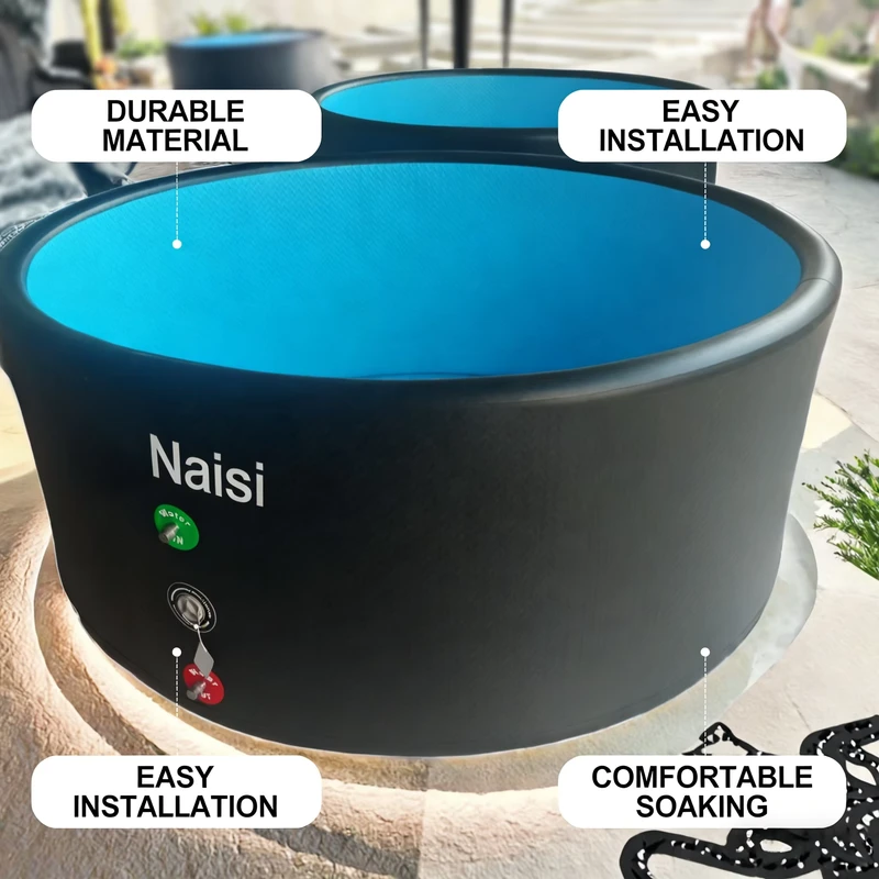 Piscine gonflable portable de haute qualité sur mesure pour l'extérieur avec pompe