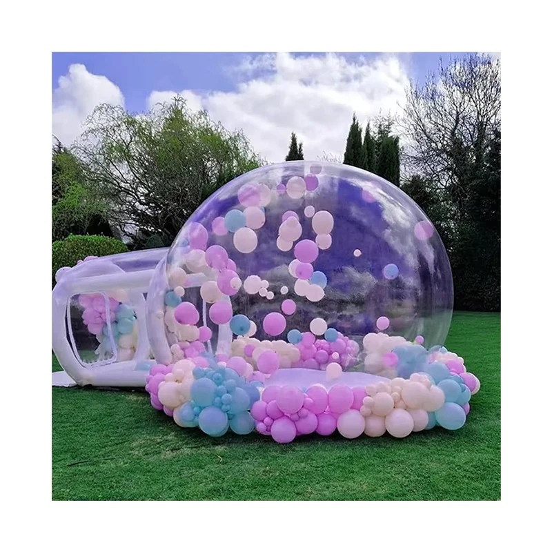 Château Gonflable Blanc de Haute Qualité pour Enfants Maison Gonflable pour Camping Fête de Mariage