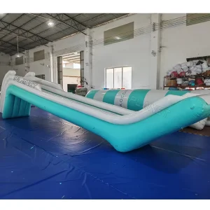Hoge kwaliteit luxe water speeltoestellen, super jacht steiger, drijvende glijbaan, opblaasbare jacht glijbaan voor boot