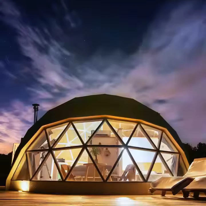 Tienda de Camping Inflable Transparente de Alta Seguridad para Niños, Cúpula de Glamping en Jardín