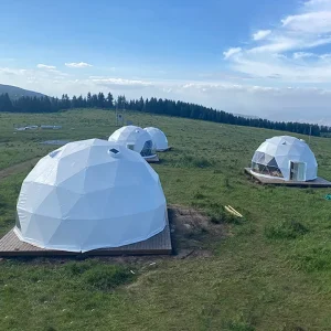 Tenda da campeggio gonfiabile trasparente di alta sicurezza per giardino, cottage glamping, dome per bambini