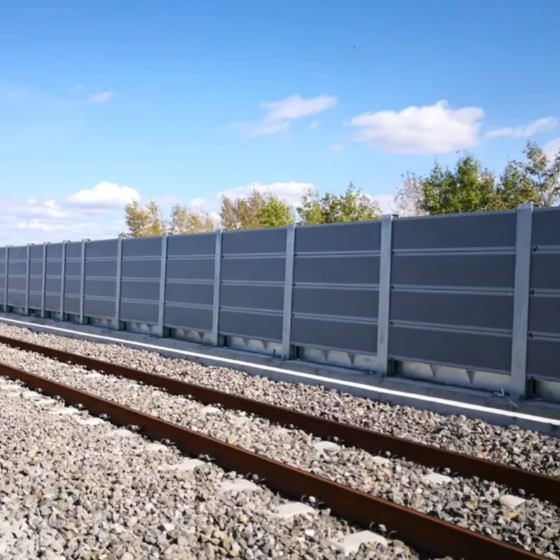 Geluiddempende Geluidsisolatie Paneel Geluidsabsorberend Materiaal Buiten Spoorverkeer Geluidsbarrière