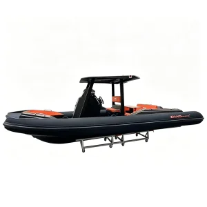 High Speed 7.5M RIB Boat Aluminum Inflatable RIB Boat 25ft CE Approved Manufacture EU Standard for Leisure Fishing