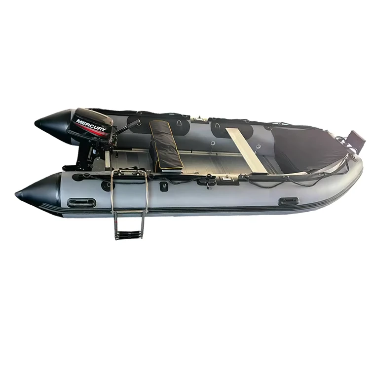 Barca da corsa gonfiabile da 1,2 mm in PVC resistente, 400 cm, con motore fuoribordo per pesca e drifting
